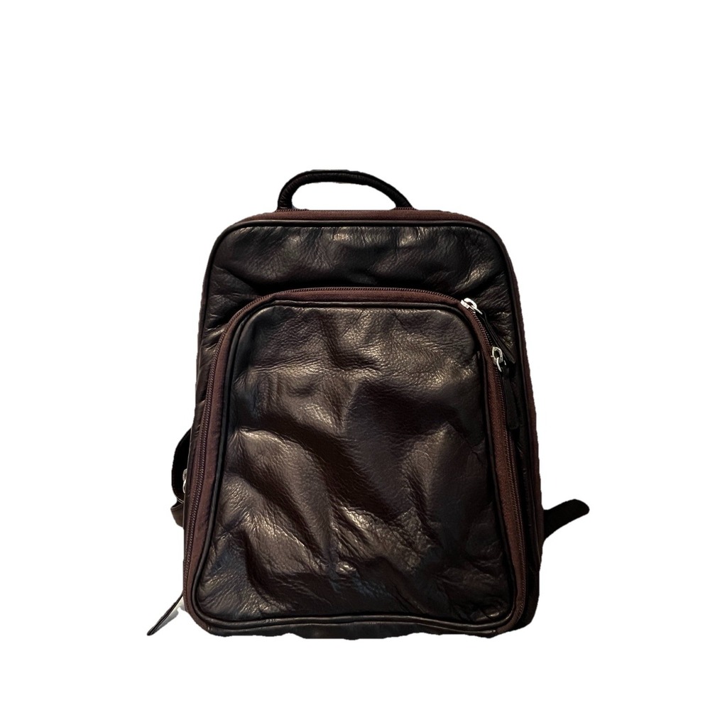 Osgoode Marley Women's RFID Brown Leather Small Organizer Backpack Travel Purse